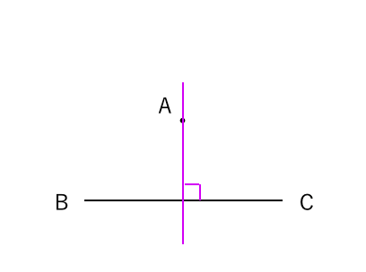 垂直な線を作図１−１