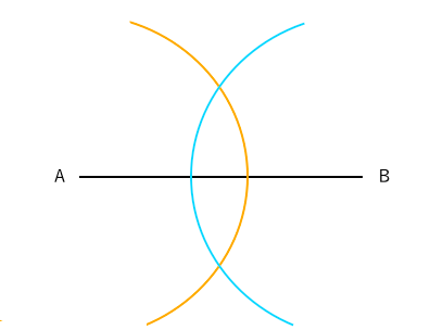 垂直二等分線の作図２