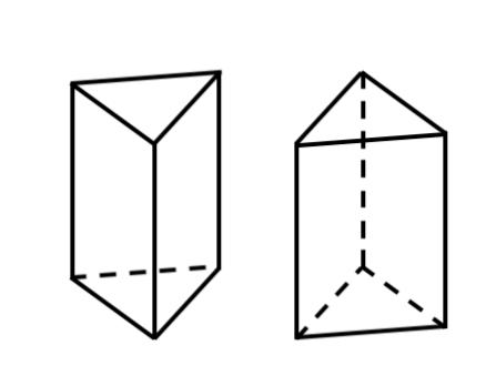 投影図,三角柱