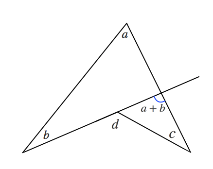 三角形,外角の定理