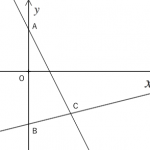 一次関数の利用　~三角形を三等分する直線~