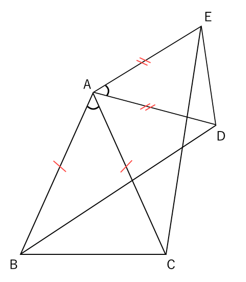 二等辺三角形,合同,問題